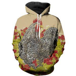 3D Chicken Hen All Over Print Hoodie
