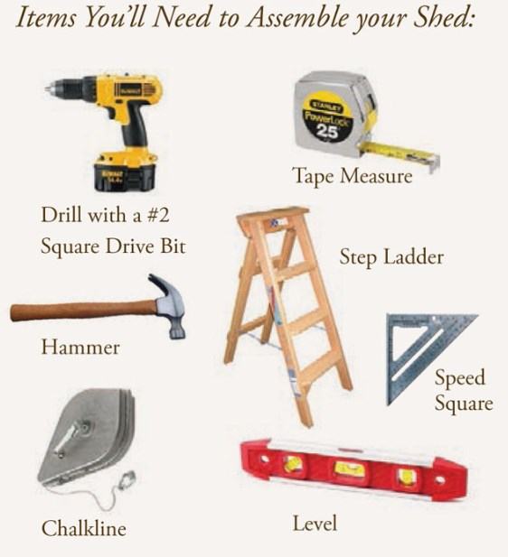 assemble a shed kit
