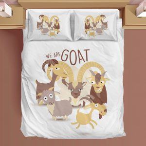 Cartoon We Are Goat Bedding Set