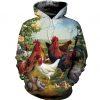 Chicken Meadows 3D All Over Print Hoodie