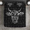 Cow Head Doodle Bedding Set