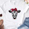 Cow Wearing Red Bandana Shirt