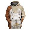 Cute White Baby Goat 3D Hoodie