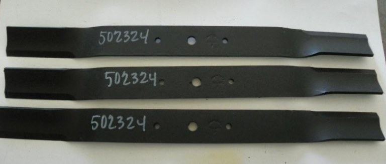 finish mower blades