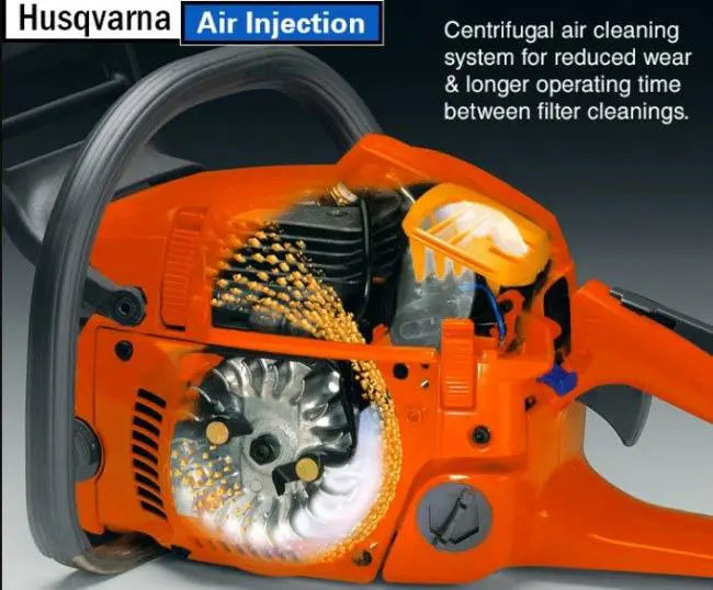 Husqvarna 120 Mark II air purge system