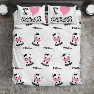 i love cows moooo bedding set
