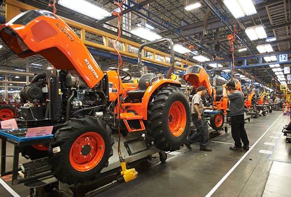 Kubota factory in Japan