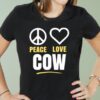 peace love cow shirt hoodie sweater tank top