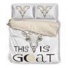 This Is Goat Bedding Set White
