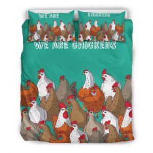 We Are Chicken Bedding Set Queen