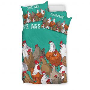 We Are Chicken Bedding Set Twin