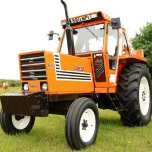 fiat orange tractor